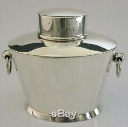 Beautiful Victorian Sterling Silver Tea Caddy Canister Box 1899 Antique