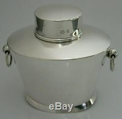 Beautiful Victorian Sterling Silver Tea Caddy Canister Box 1899 Antique