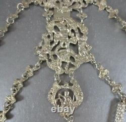 Big Victorian Sterling Chatelaine! 14pc. Chester 1888. The Best I've Ever Seen
