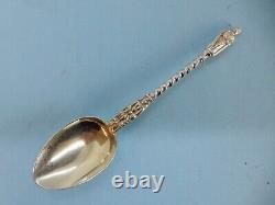 Boxed Set 6 Victorian Solid SILVER Gilt APOSTLE Spoons Henry Holland London 1878