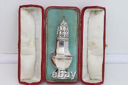 Boxed Solid Sterling Silver Sugar Shaker Sifter Caster Goldsmiths &s. Co 1909