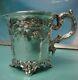 C1865 Raised Relief Victorian Solid Sterling Silver 925 Christening Cup Chalice