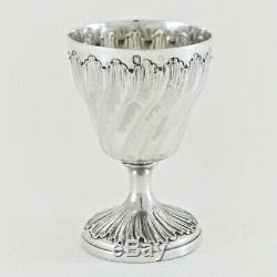 CAILAR & BAYARD Antique French Sterling Silver Eggcup Egg Cup Rococo Victorian