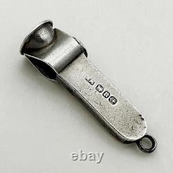 CIGAR CUTTER STERLING SILVER VICTORIAN Birmingham 1894 William Neale