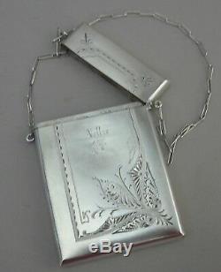Calling Card Case, Gorham Sterling Silver Victorian 1870