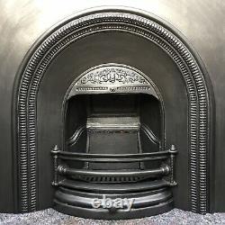 Cast Iron Fireplace / Fire Surround / Insert / Victorian Arch Style / Solid Fuel