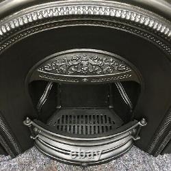 Cast Iron Fireplace / Fire Surround / Insert / Victorian Arch Style / Solid Fuel