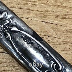 Chatelaine Pencil Webster Repousse Victorian Sterling Silver 5g Antique VTG Lily