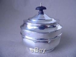 Chester Excellent Victorian Sterling Silver Tea Caddy 1900