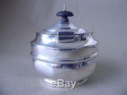 Chester Excellent Victorian Sterling Silver Tea Caddy 1900