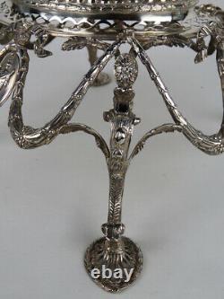 ENGLISH STERLING SILVER EPERGNE CENTERPIECE London 1891 by Charles Stuart Harris
