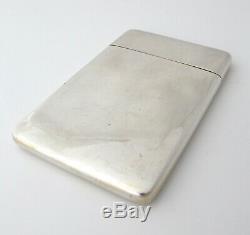 Elegant Victorian silver Asprey card case London 1899
