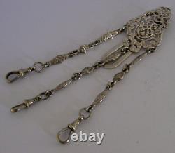 English Sterling Silver Chatelaine Victorian 1896 Chester Antique