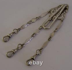 English Sterling Silver Chatelaine Victorian 1896 Chester Antique