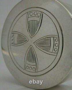 English Sterling Silver Pyx Holy Communion Wafer Box 1894 Antique Victorian