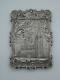 Exquisite Victorian Sterling Silver Card Case Trinity Church New York C1855