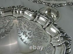 FABULOUS pair, VICTORIAN sterling silver COMPORTS, 1899, 576gm