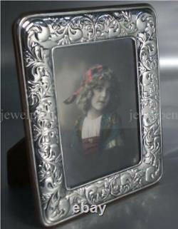 Fine 925 Sterling Silver Frame Photo Frame Victorian Embossed 9x13 (V1)