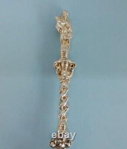 Fine Victorian Solid SILVER Cast FIGURAL Spoon Charles & George Fox, London 1857