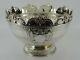 Fine Victorian Solid Sterling Silver Monteith Fruit Punch Bowl London 1883 878g