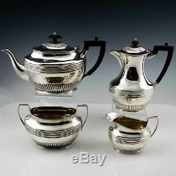 Four Piece Sterling Silver Tea and Coffee Service 1895