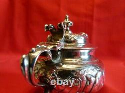 George Fox, Lovely Early Victorian 1857 Solid Silver Mustard Pot & Liner
