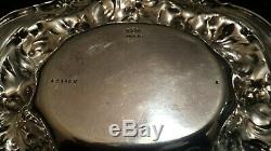 Gorham Sterling Silver Tray 1900 Victorian Antique Floral Serving Rare