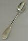 Heavy 136g Victorian 1856 Family Crested Sterling Silver Basting Spoon Antique