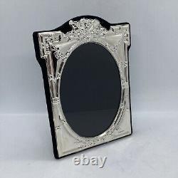 Hallmarked Solid Silver Photograph Frame Victorian Style Ribbon Detailing New