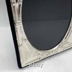 Hallmarked Solid Silver Photograph Frame Victorian Style Ribbon Detailing New