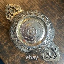 Heavy Solid Dutch Antique Silver Porringer Quaiche Amsterdam 1877 203 grams