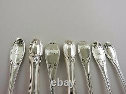 Huge WELLINGTON silver CANTEEN of CUTLERY 12 person table service London 1855