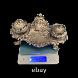 Inkwell sterling silver, collectible, 460 gr