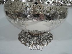 JE Caldwell Punch Bowl & Cups Antique Centerpiece American Sterling Silver