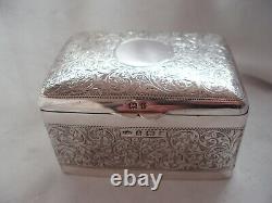 Jewel Box Edwardian Sterling Silver Birmingham 1904