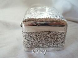 Jewel Box Edwardian Sterling Silver Birmingham 1904