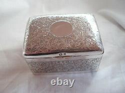 Jewel Box Edwardian Sterling Silver Birmingham 1904