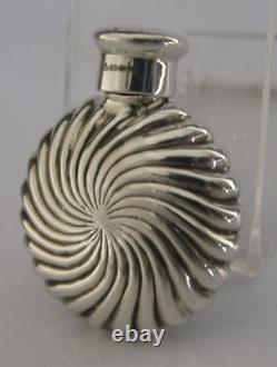 LOVELY VICTORIAN STYLE ENGLISH STERLING SILVER SCENT PERFUME BOTTLE c2000 MINT