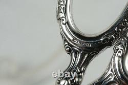 La Pierre Sterling Silver Scissors, Antique Victorian Art Nouve Sterling Silver