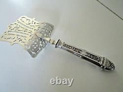 Large French Silver Handled Asparagus, Pastry Server, Circa 1890 1900