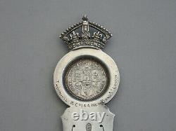Large Victorian Silver Diamond Jubilee Commemorative Bookmark 1896