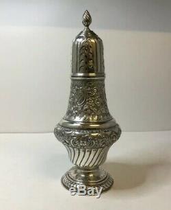 Large Victorian Solid Silver Sugar Caster 1896 William Hutton & Sons London 270g