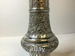 Large Victorian Solid Silver Sugar Caster 1896 William Hutton & Sons London 270g