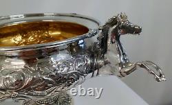 Large Victorian Sterling Silver Riding Trophy by Robert Hennell III from 1867