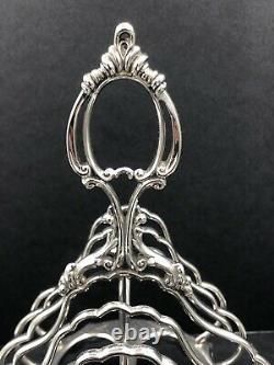 Large Victorian sterling silver toast rack London 1864