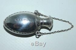 Late Victorian Celtic Stone set Chatelaine Pendant Perfume Bottle Birm 1898