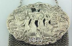 Late Victorian English Solid Silver Purse