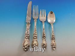 Lily by Frank Whiting Sterling Silver Flatware Service for 6 Set 36 pcs Floral