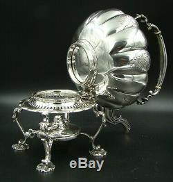 MAGNIFICENT ENGLISH 925 Sterling Silver Coffee and Tea Set Service with Samovar