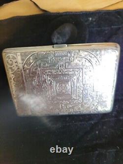 Magnificent Victorian Solid Silver Calling Card Case, By Deakin & Francis C1891